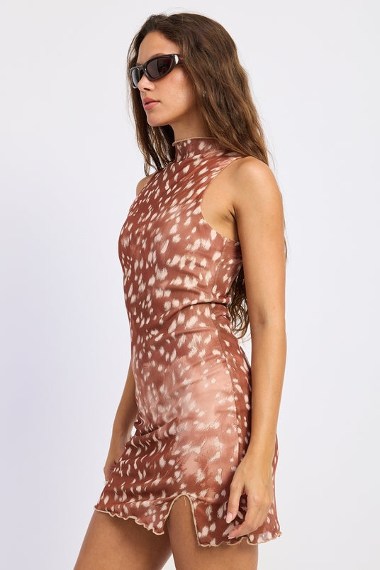Mesh Mini Dress