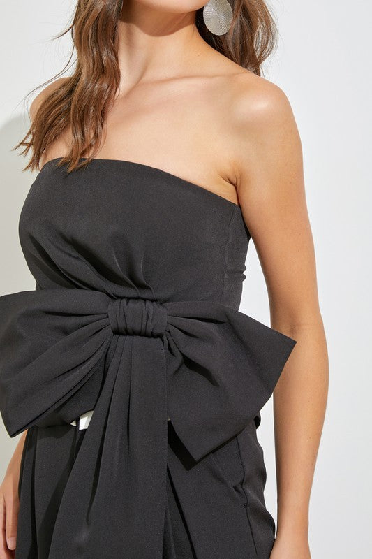 D+B Side Bow Tube Top-Black : Small