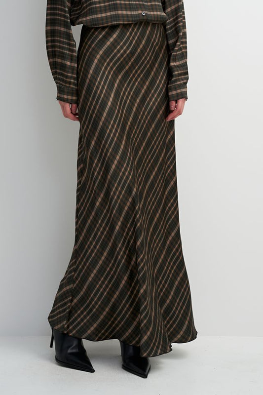 Plaid Maxi Skirt