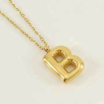 Bubble Initial Necklace