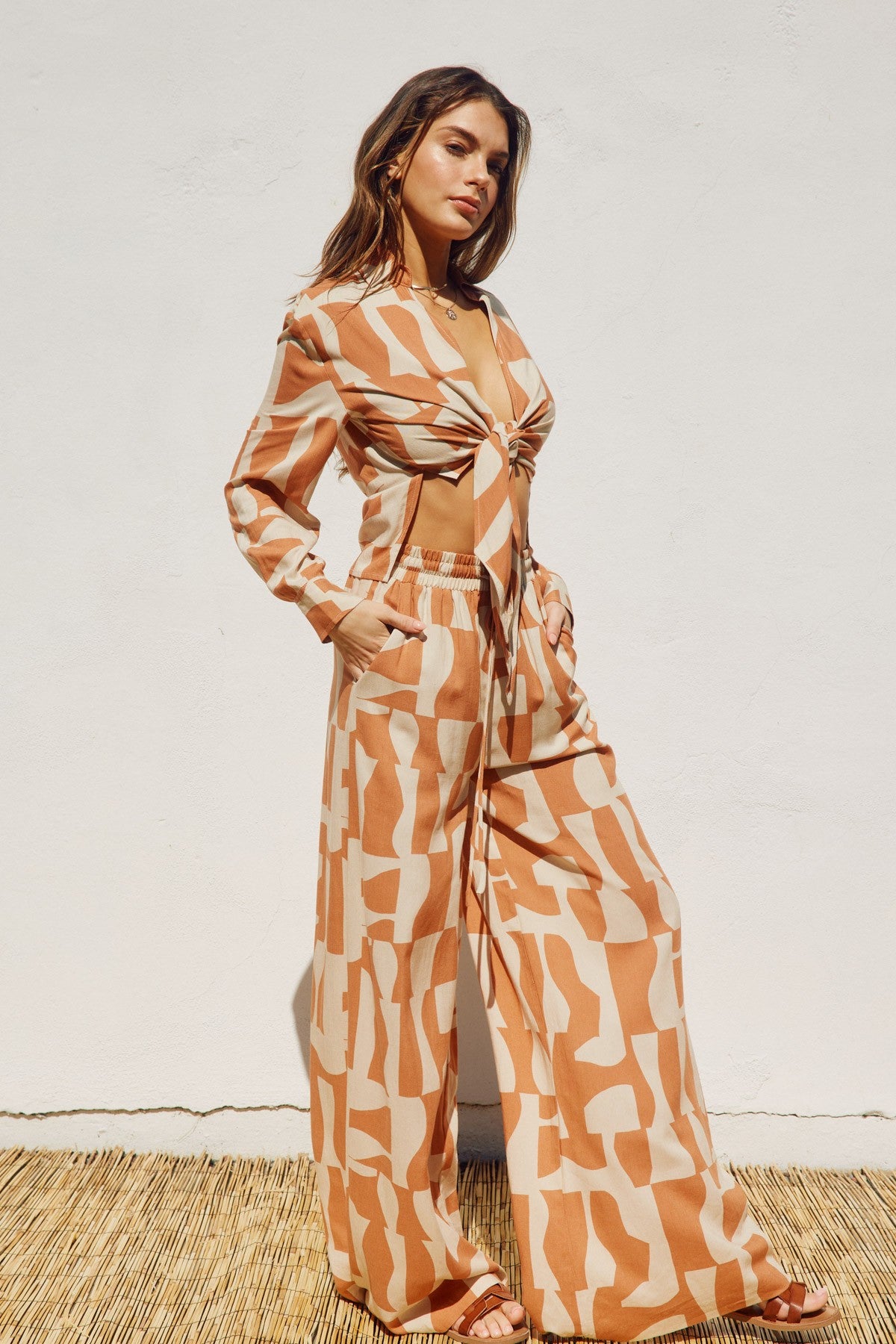 Sun Bleached Wide Leg Pant