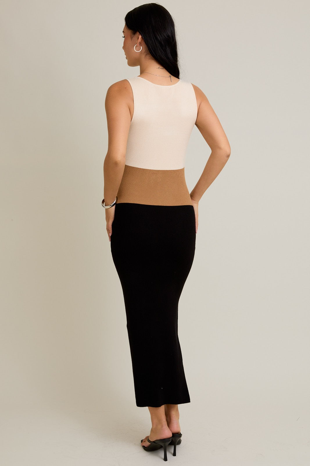 Monique Ribbed Midi Dress