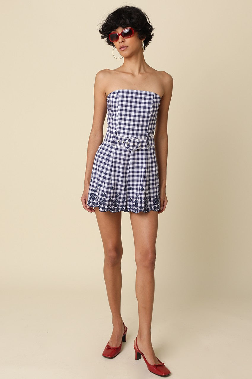Frances Gingham Romper