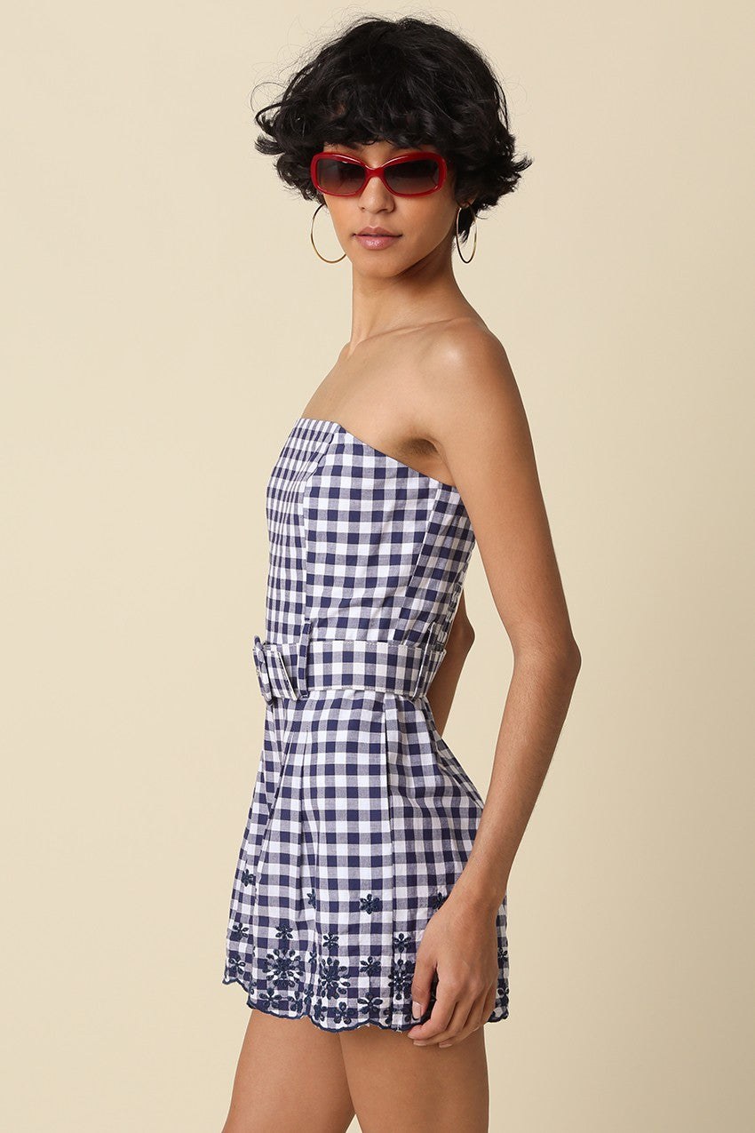 Frances Gingham Romper