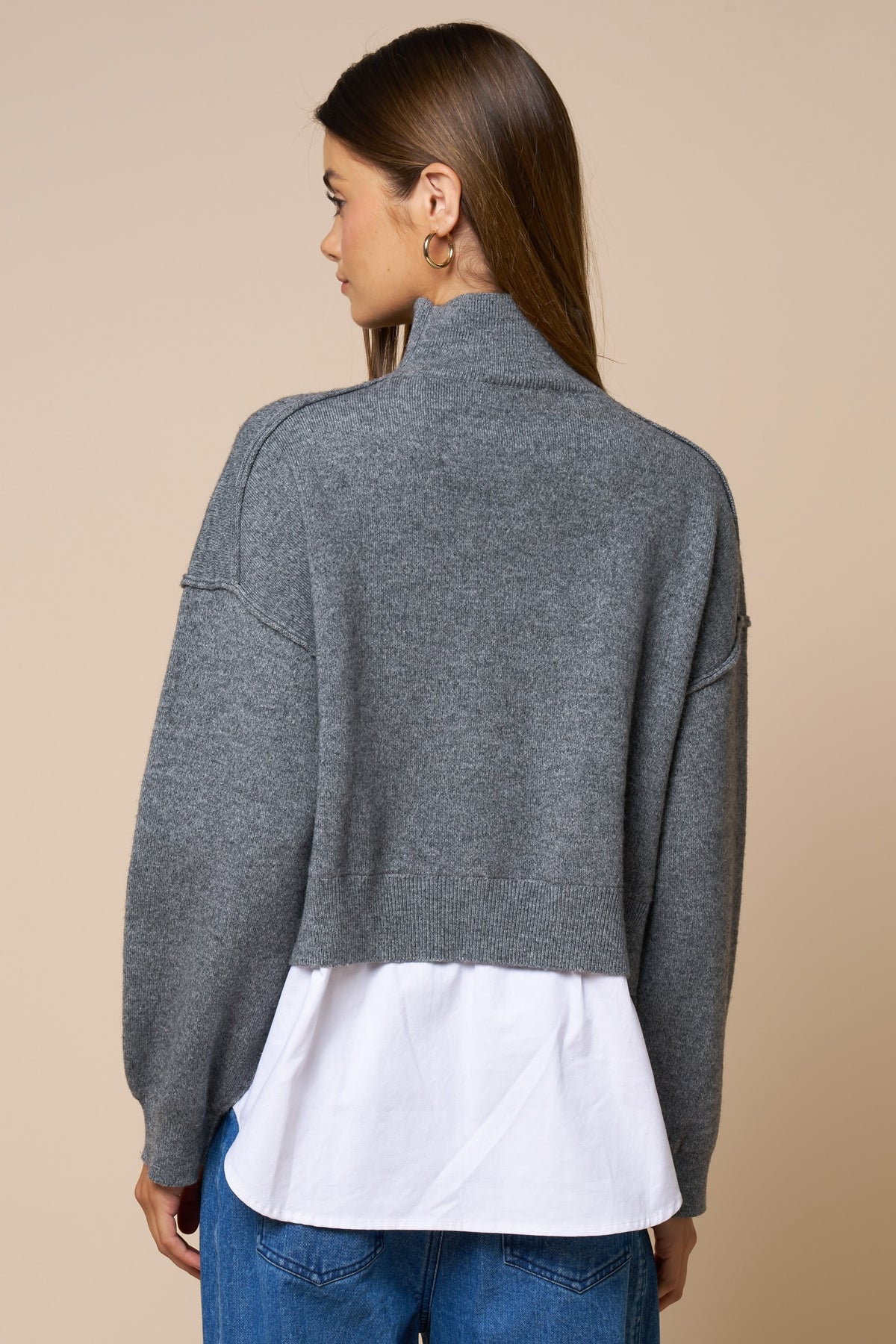 Stevie Layered Turtleneck Sweater