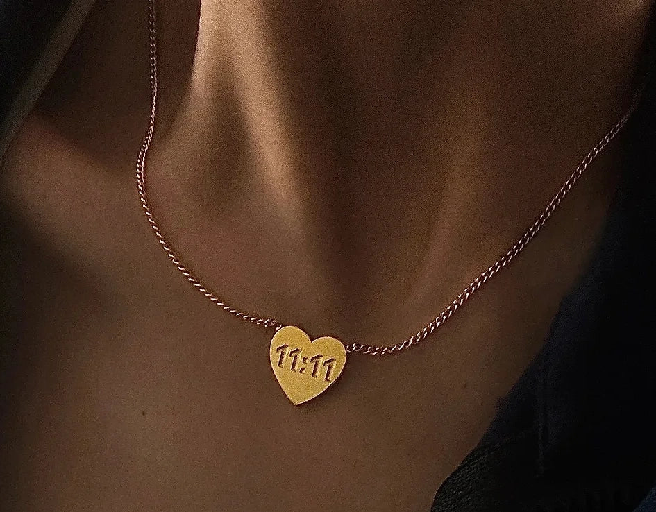 11:11 Heart Necklace