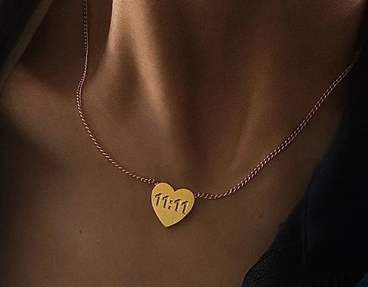 11:11 Heart Necklace
