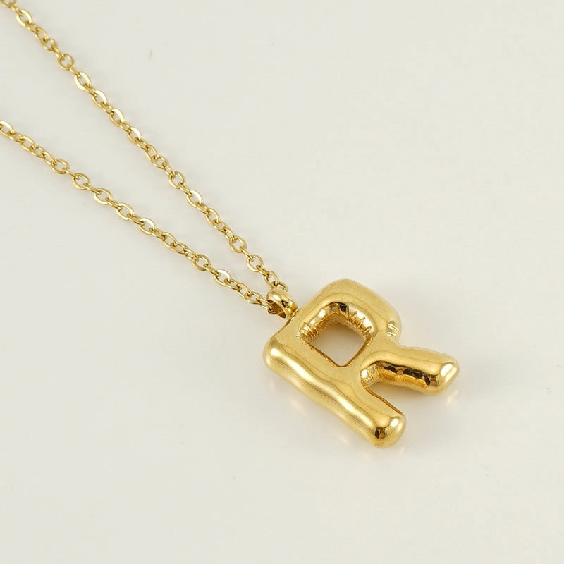 Bubble Initial Necklace