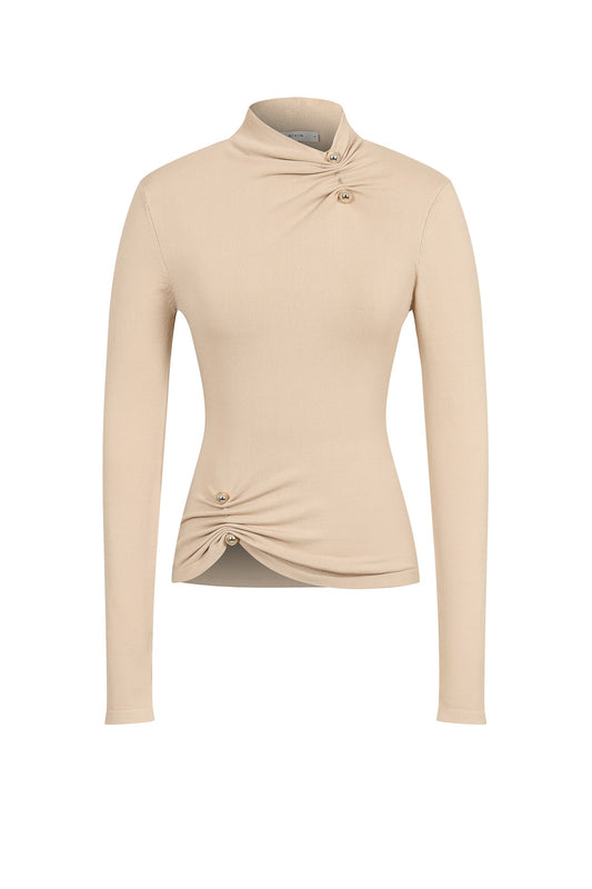 Pin Up Asymmetric Gold Top