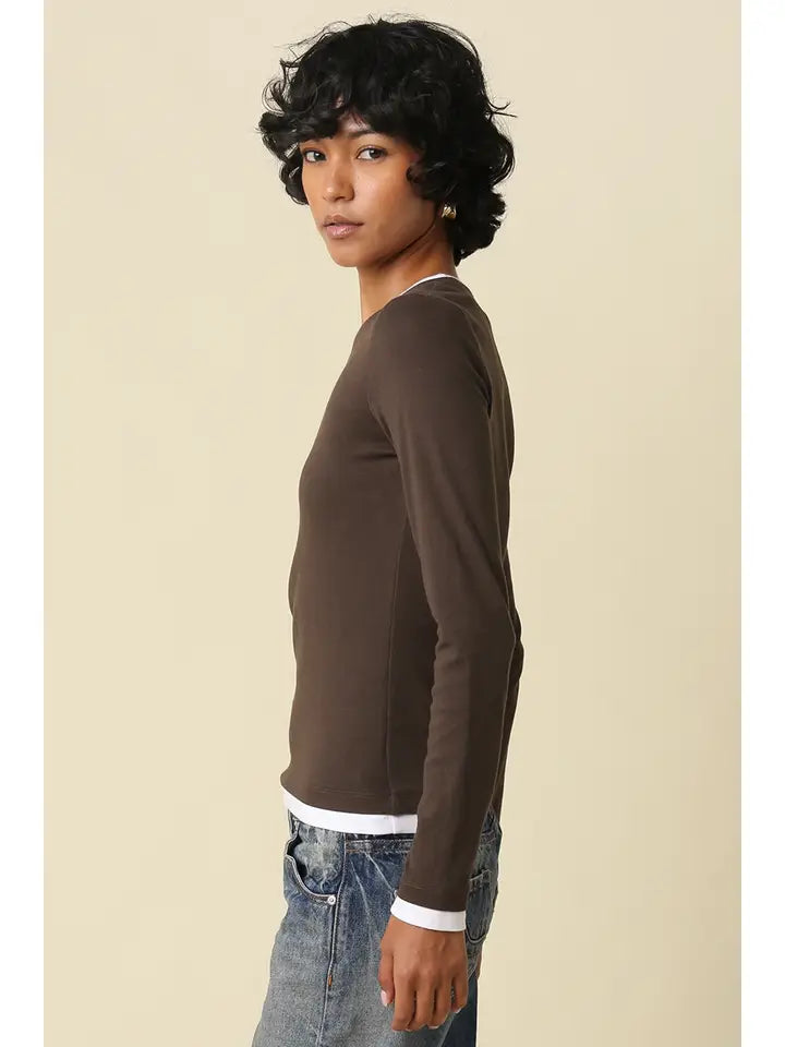 Mary Contrast L/S