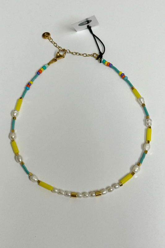 Sunny Pearl Beaded Necklace