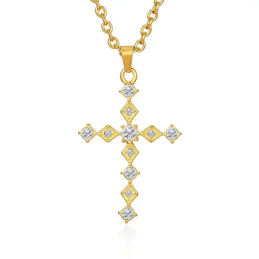 Make A Statement Cross Necklace