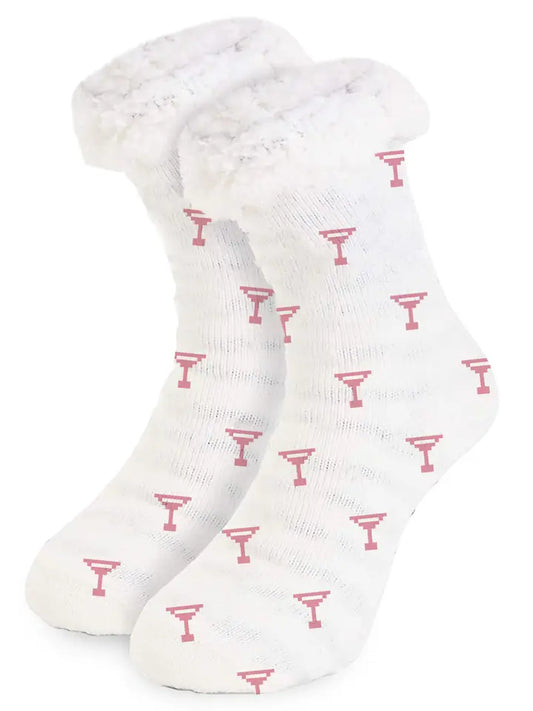 Pink Martini Fur Socks