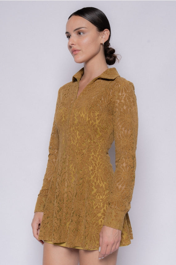 Retro Floral Lace Mini