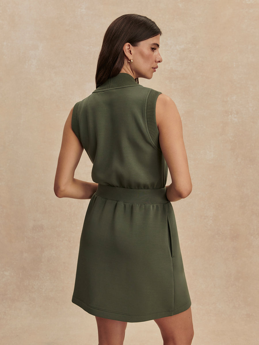 Polyanna Half-Zip Dress