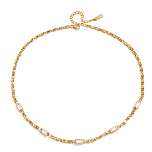 Golden Baguette Necklace