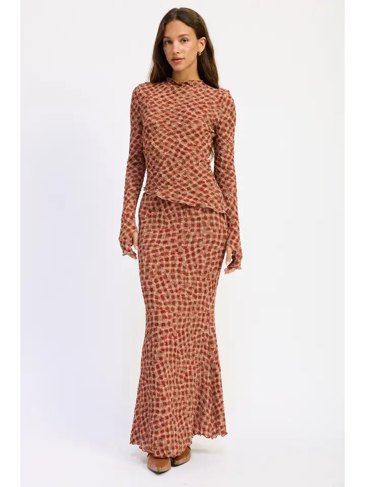 Brix Smocking Maxi Skirt