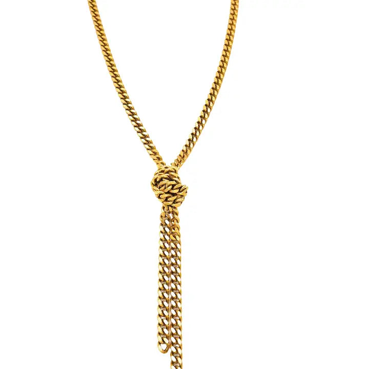 Tie It Up Chain Necklace