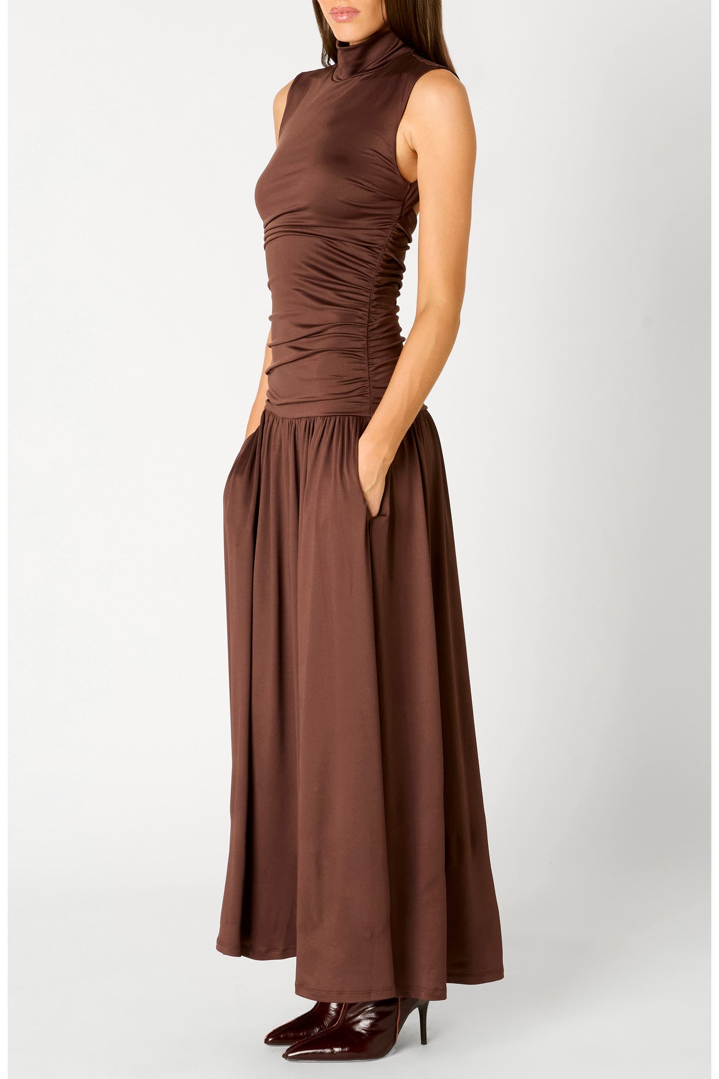 Lark Ruched Maxi Dress