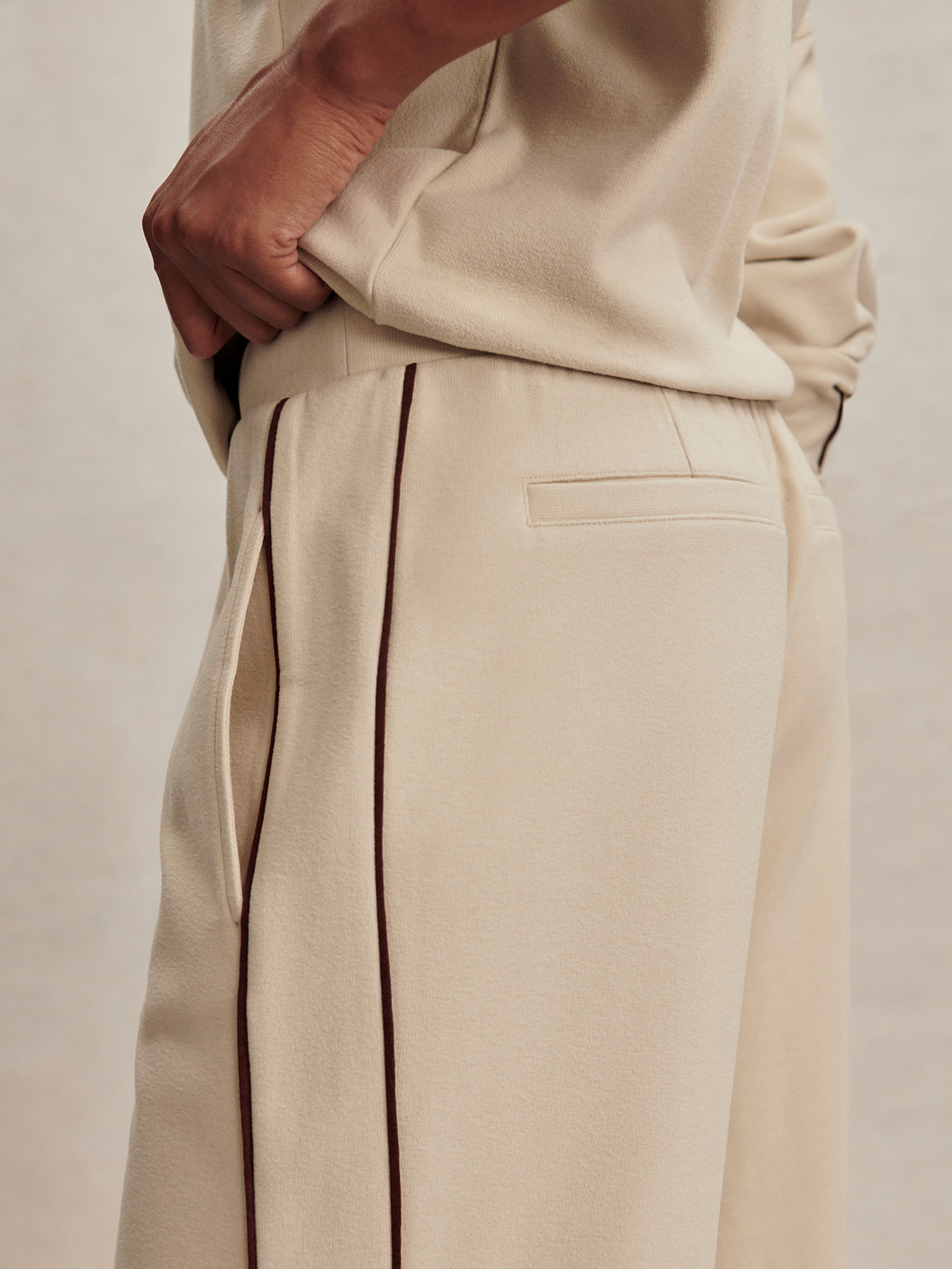 Brushed Rib Wide Leg Pant 30"