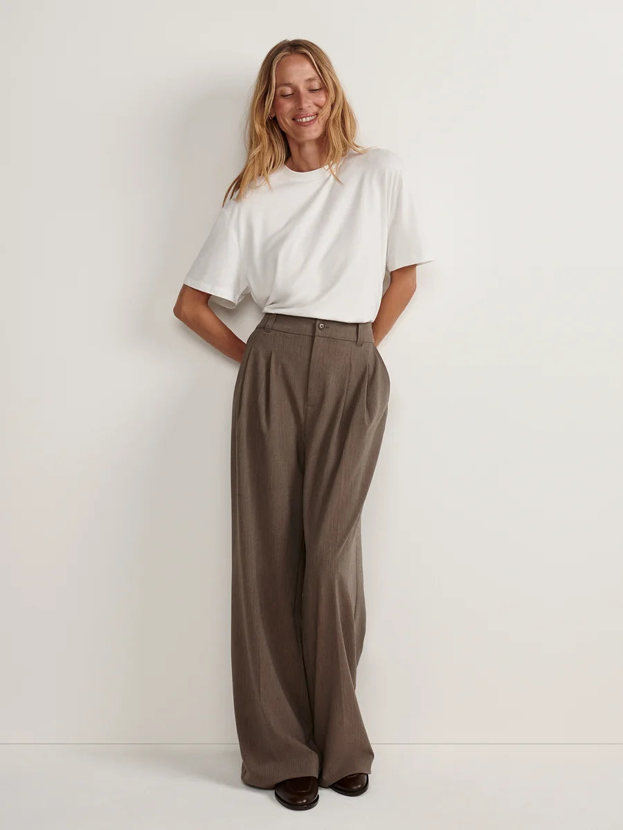 Textured Pinstripe Trouser