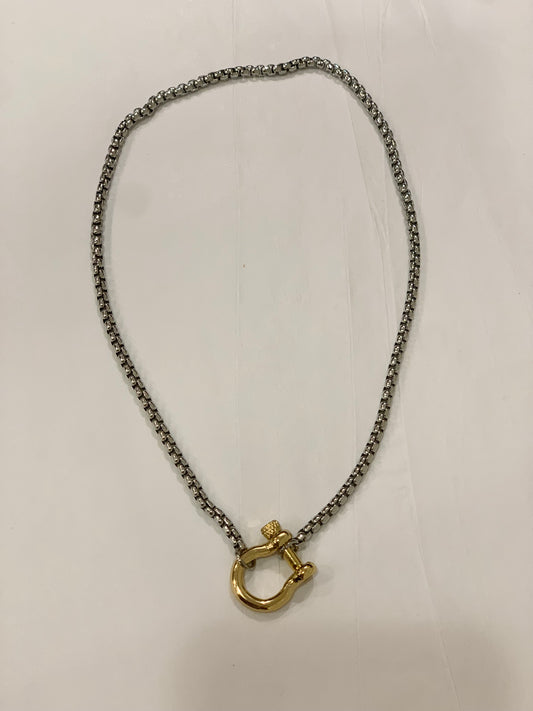 Horseshoe Two Tone Necklace
