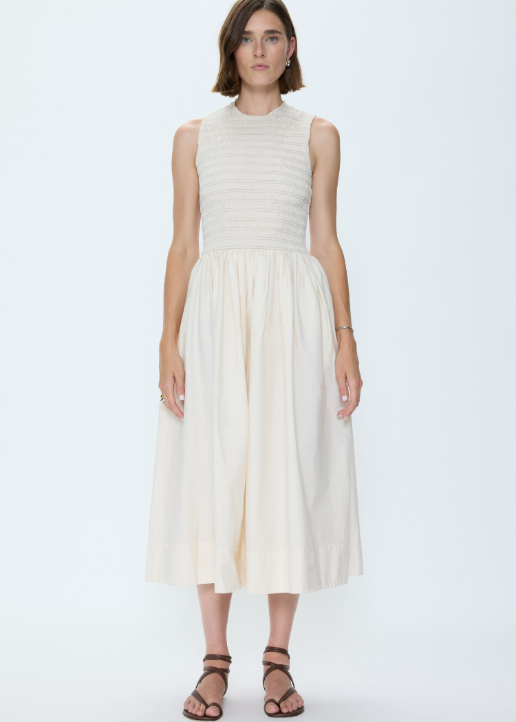 Gladys Smocked Midi Dress