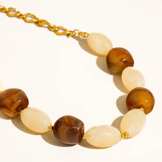 Palm Beaded Necklace