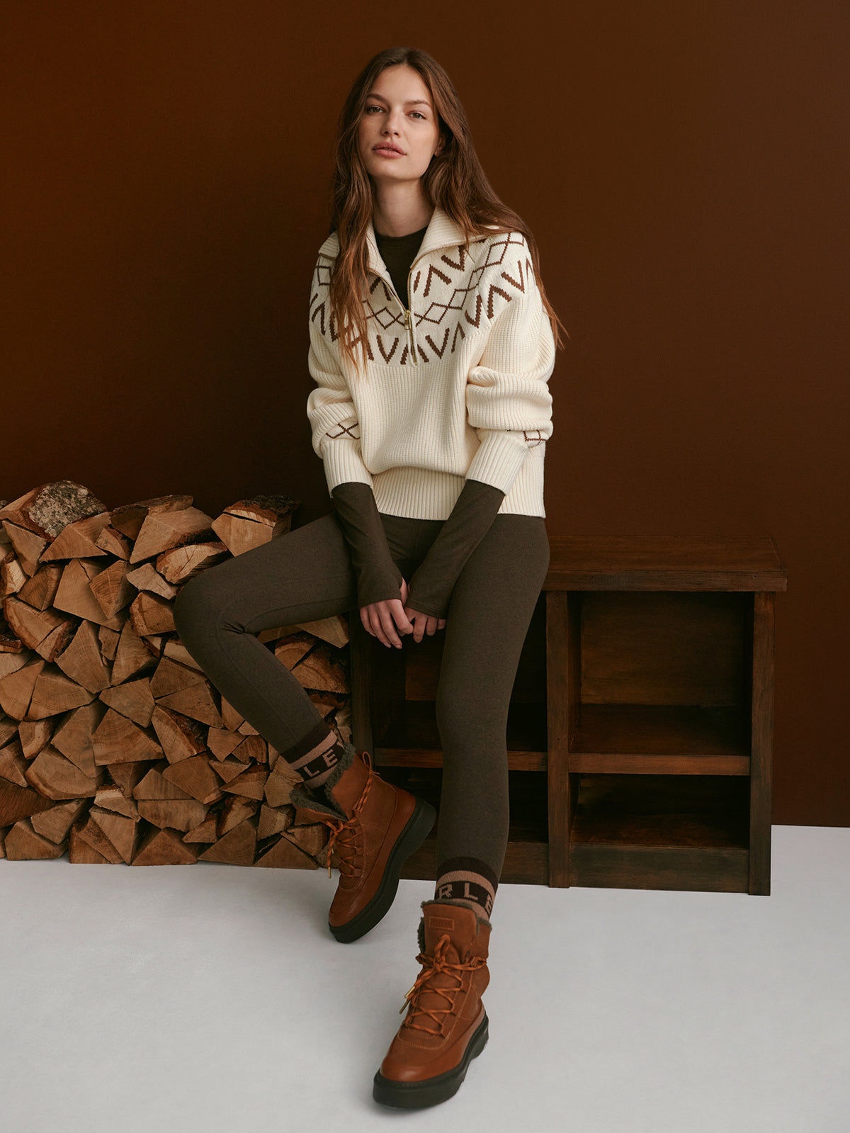 Sigrid Fairisle Half-Zip Knit