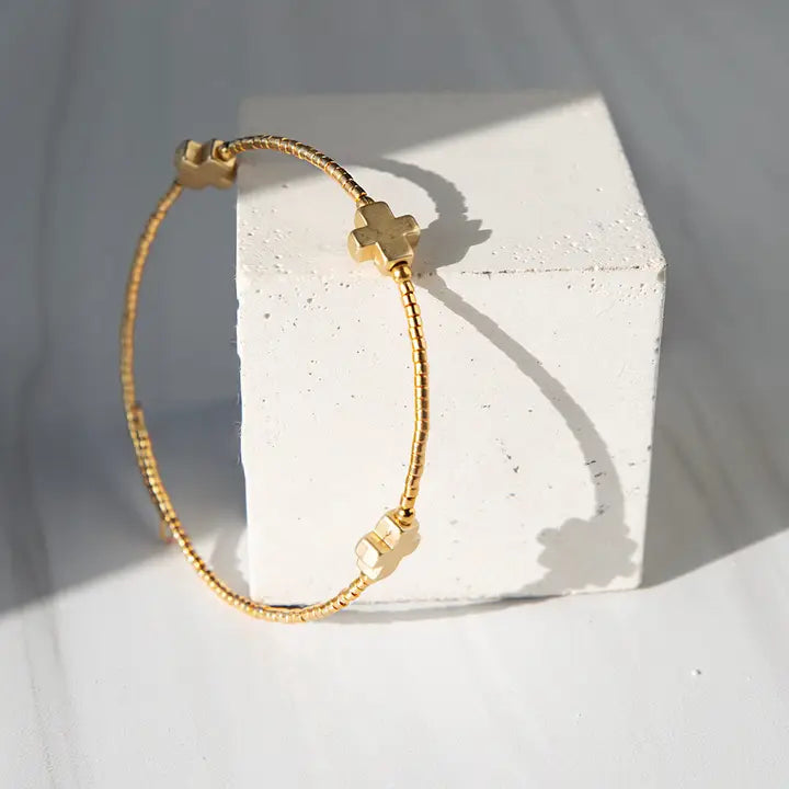 Faithful Cross Bangle