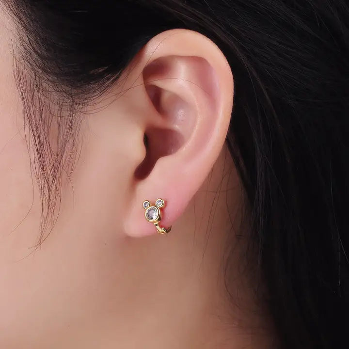 Triple Threat Huggie Earring