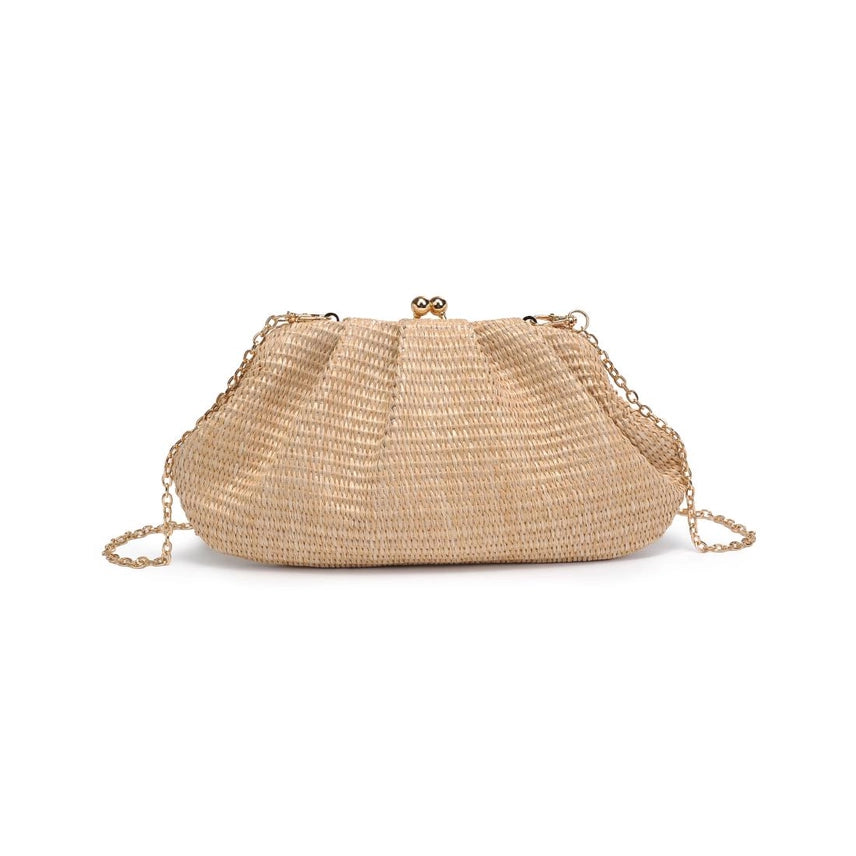 Triana Straw Frame Clutch