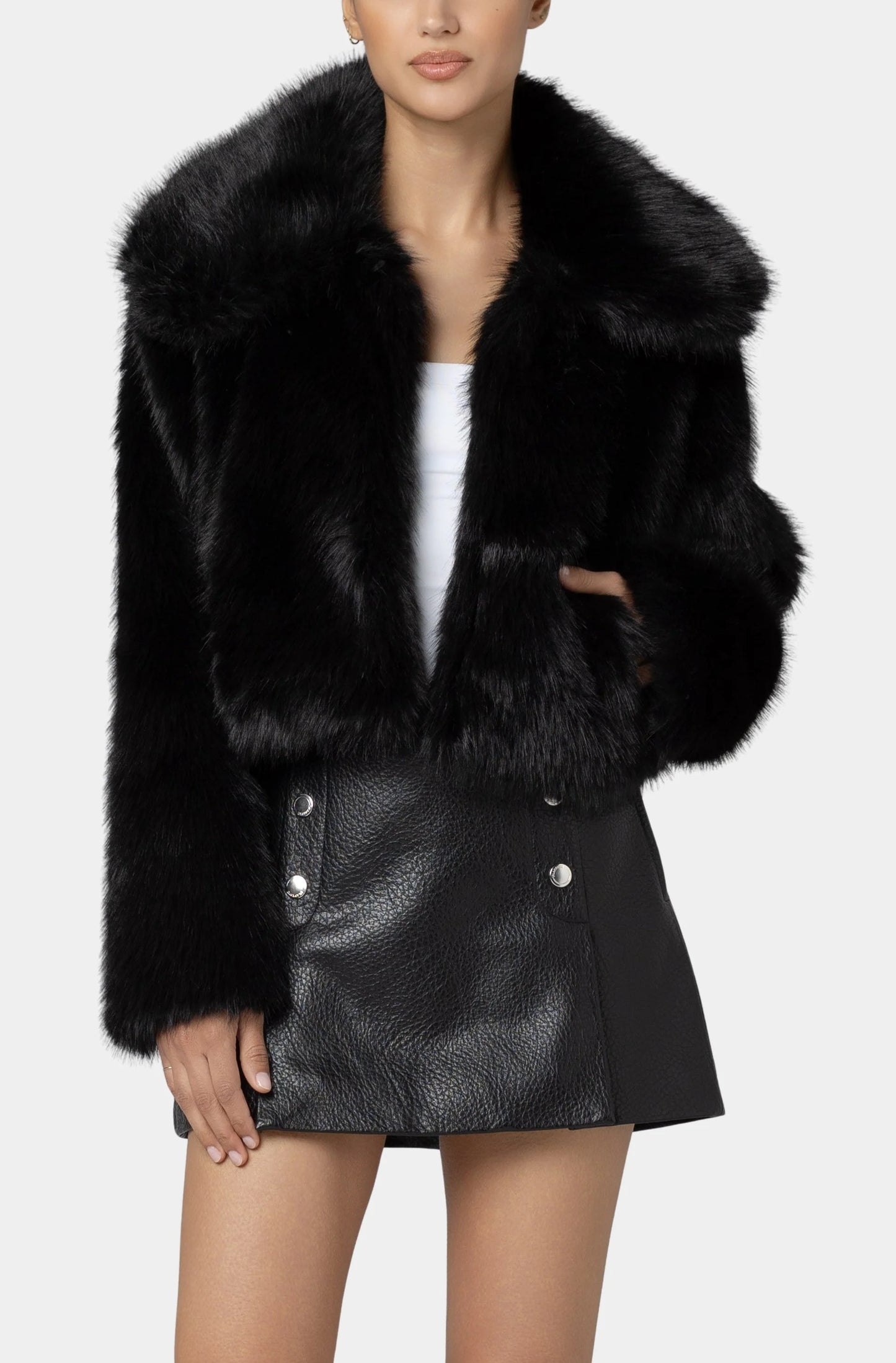 Make It Rain Faux Fur Jacket