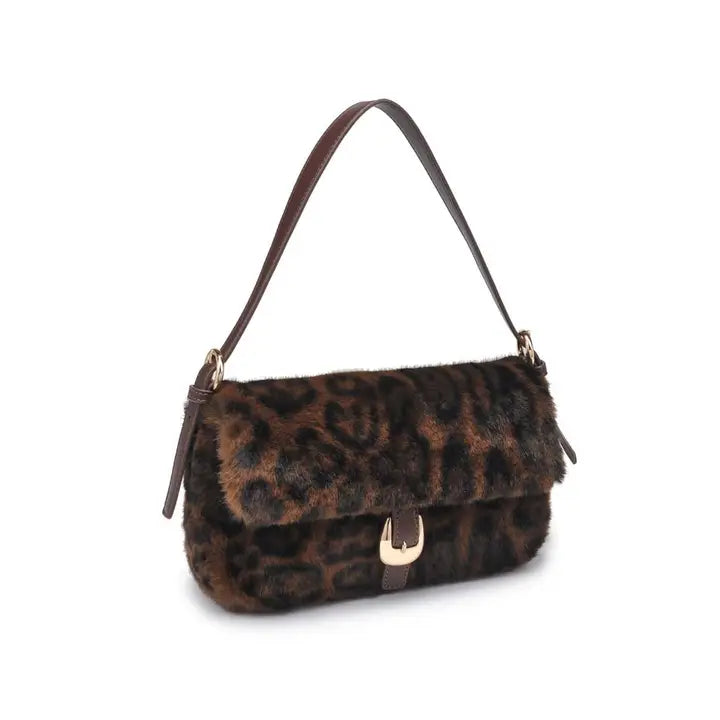 Gloria Leopard Shoulder Bag