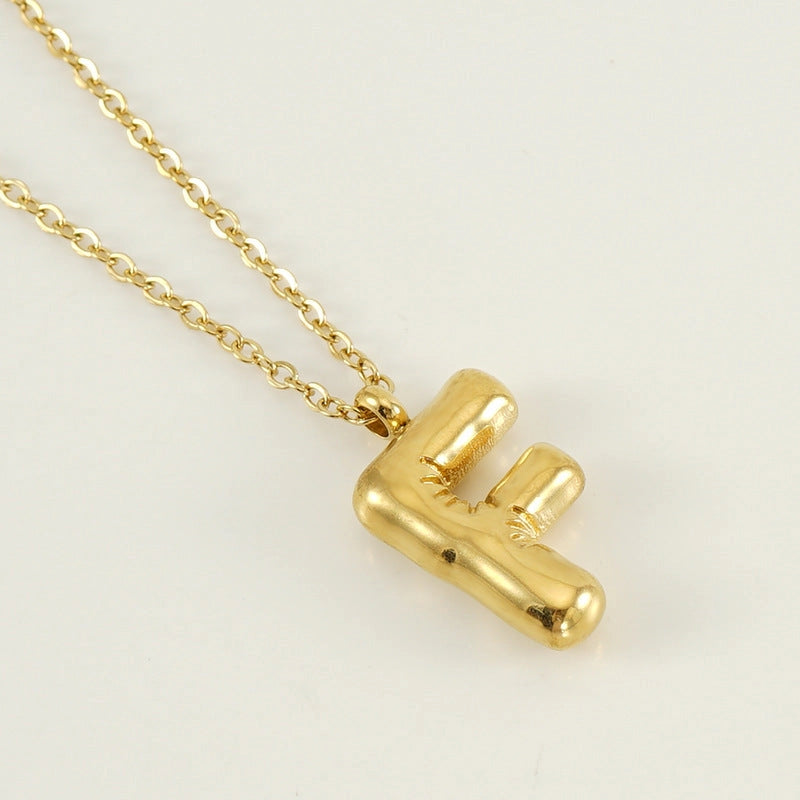 Bubble Initial Necklace