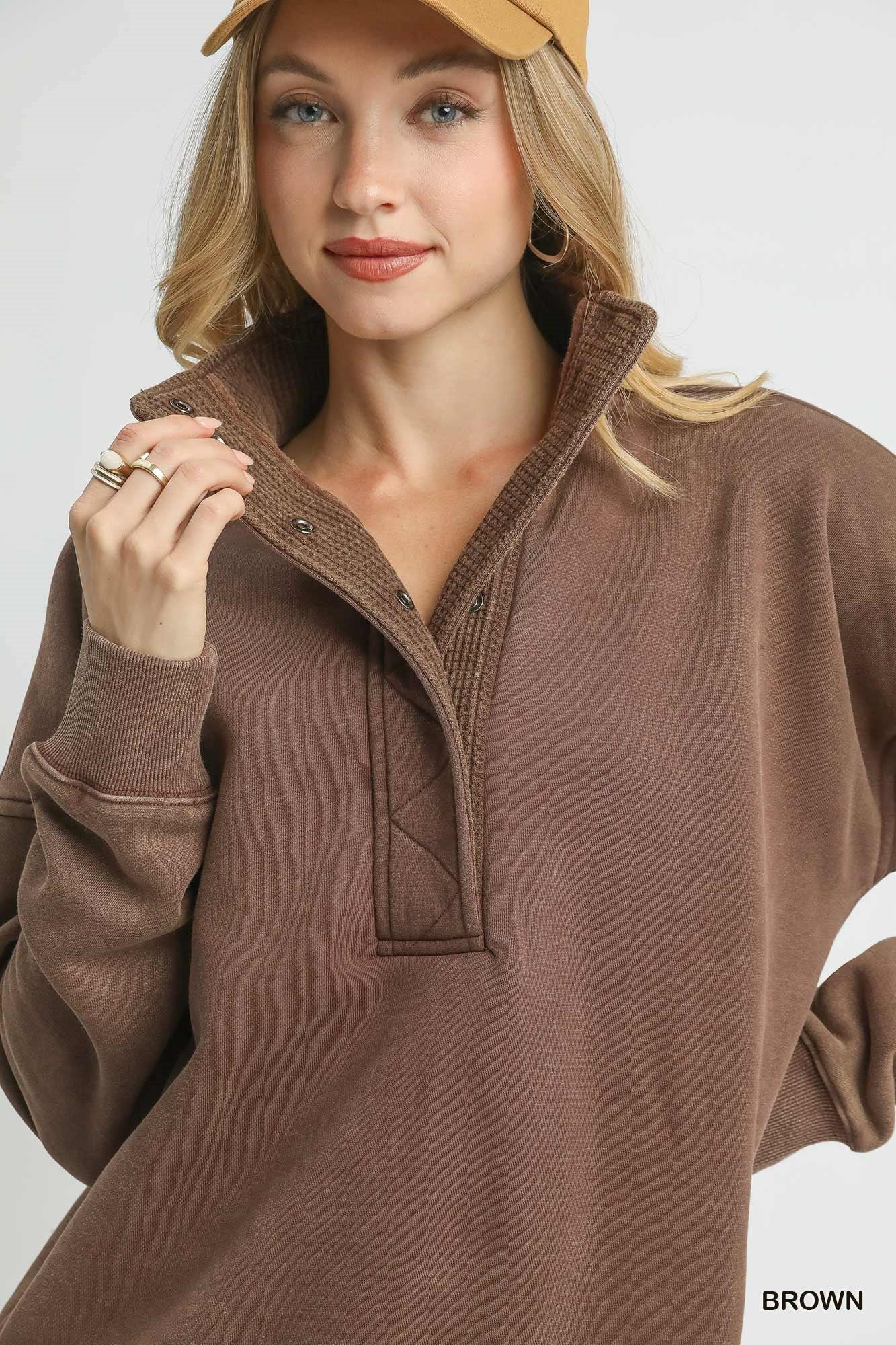 Hazelnut Half Zip