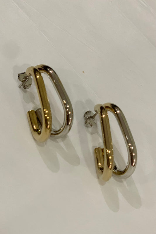 Kay 2 Tone Double Hoop