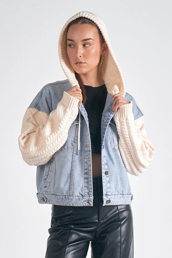 Denim Hoodie Jacket