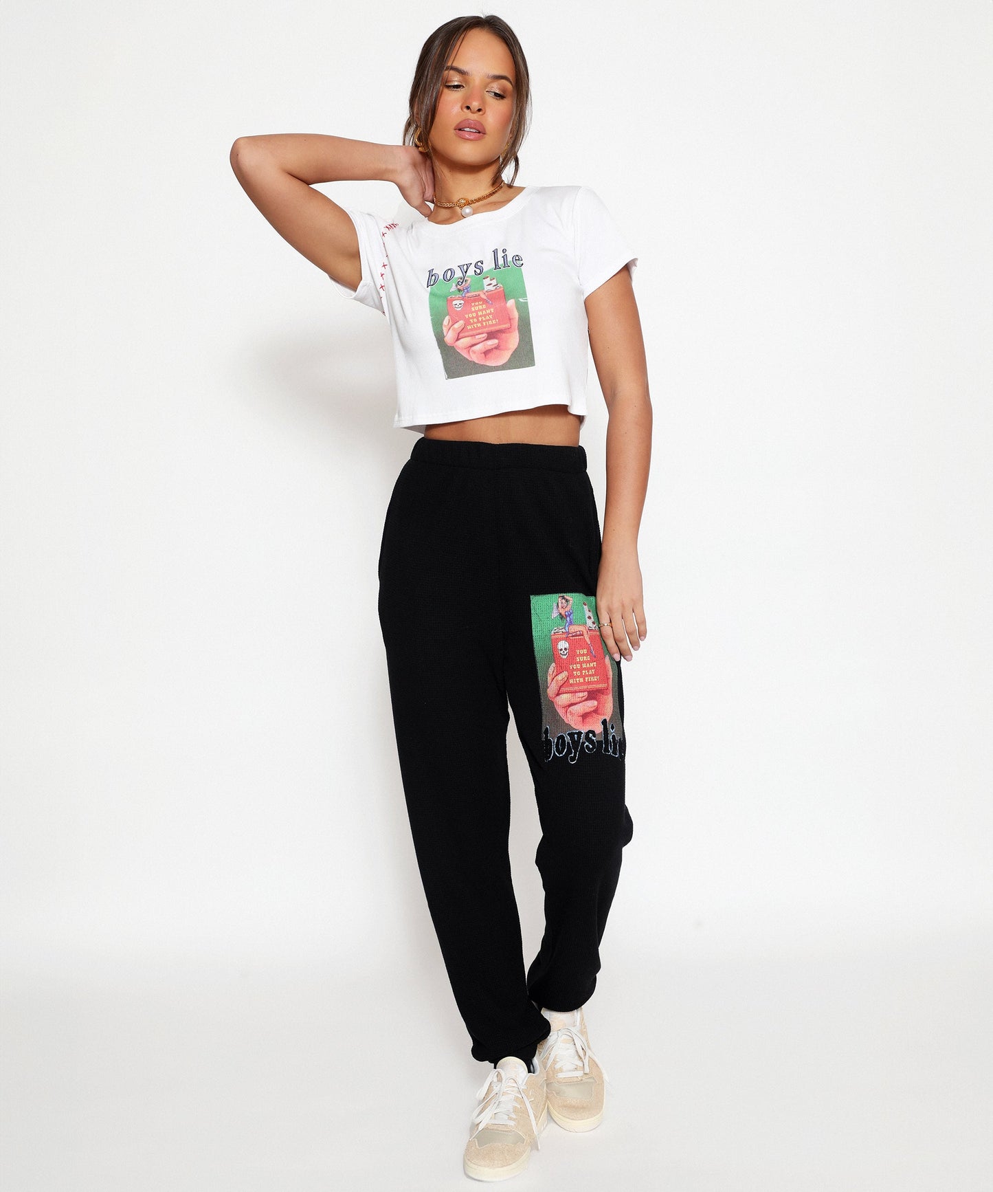 Boys Lie Twin Flame Thermal Sweatpants