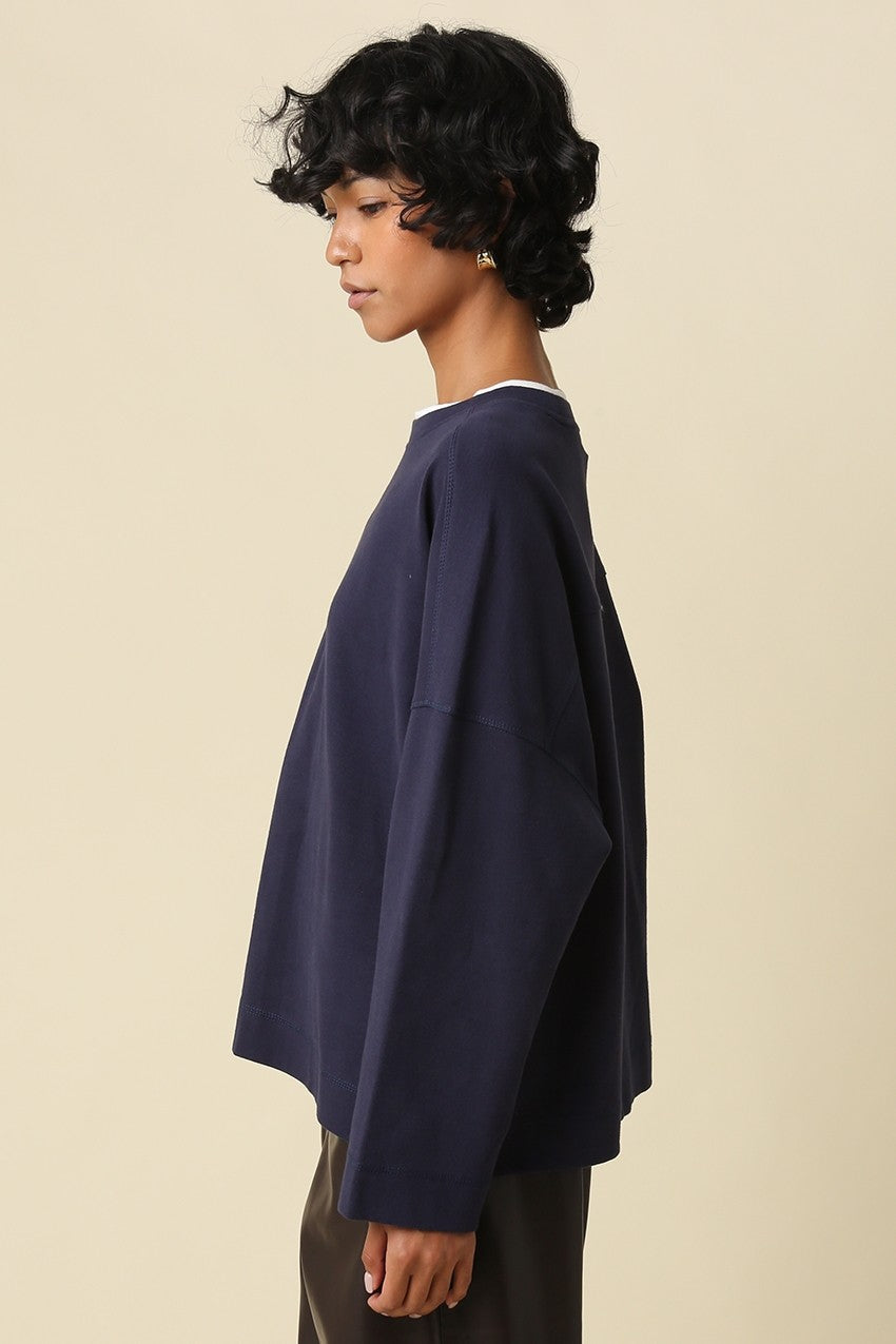 Jamie Contrast Knit Tee