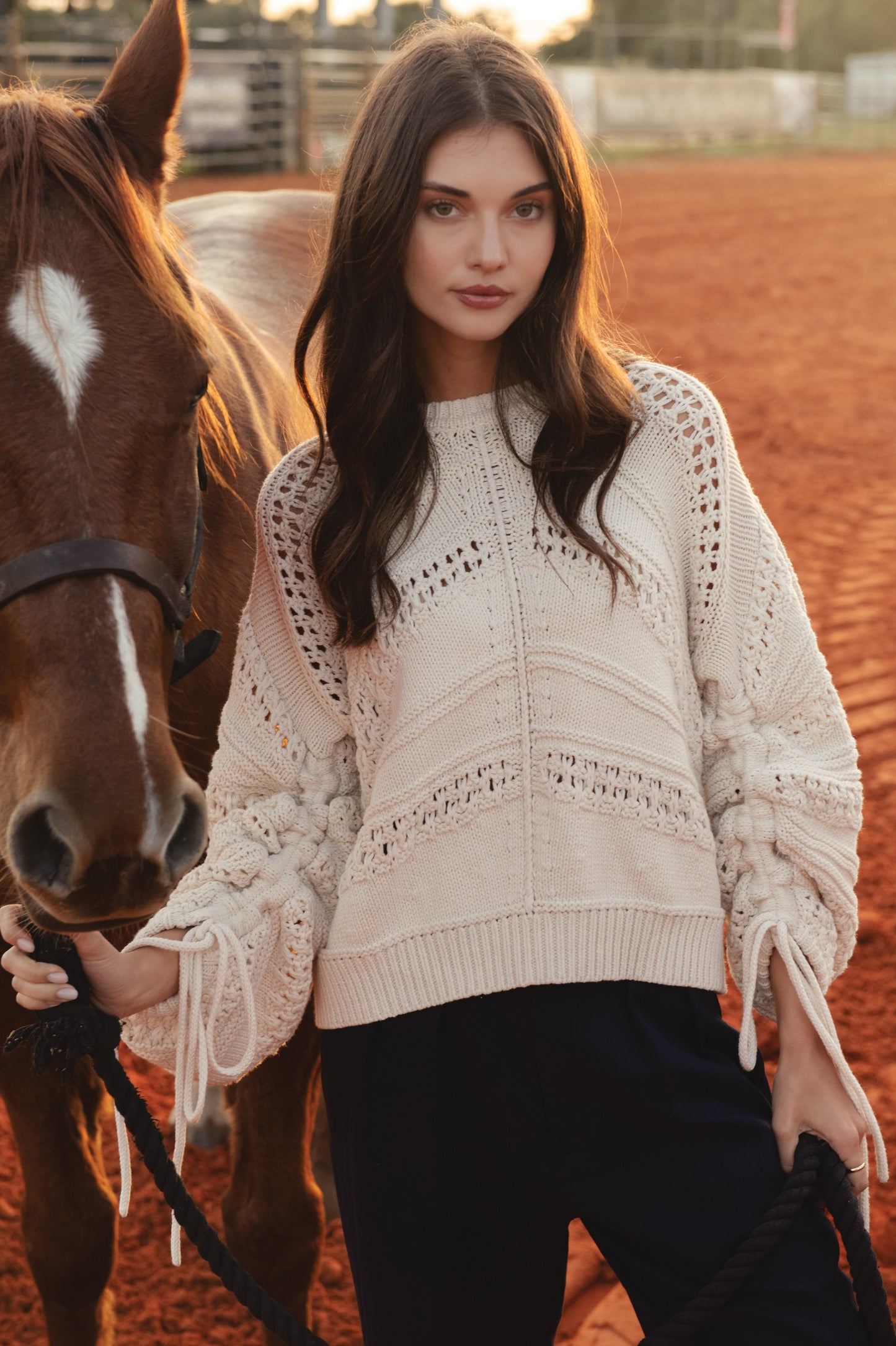 Haven Open Knit Sweater