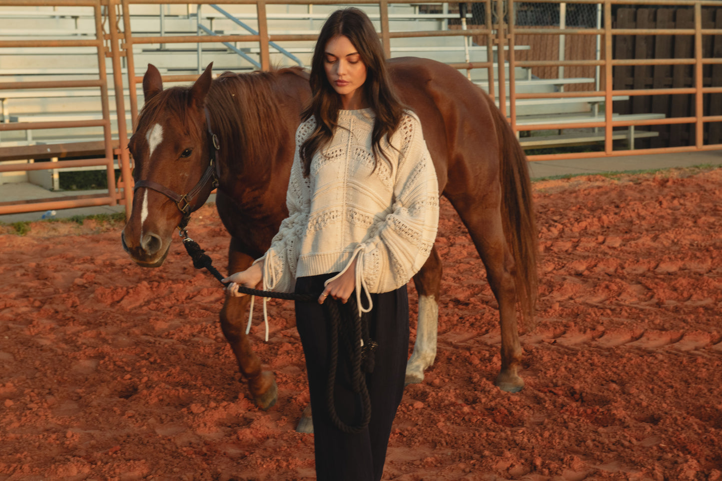 Haven Open Knit Sweater