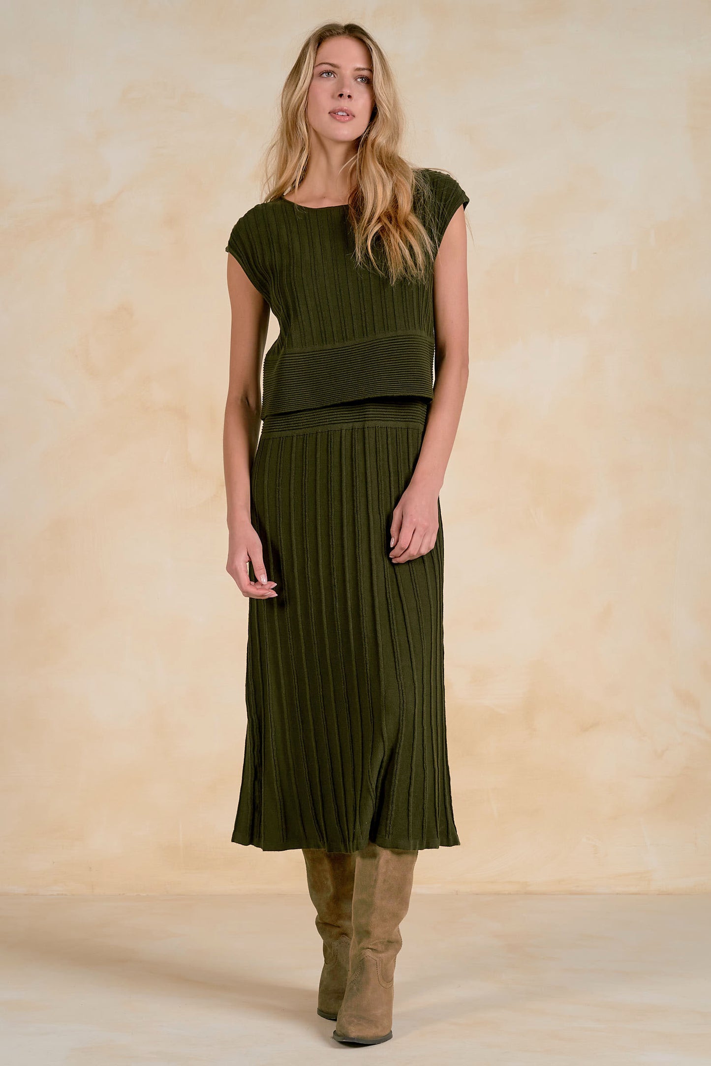 Cap Sleeve Midi Dress