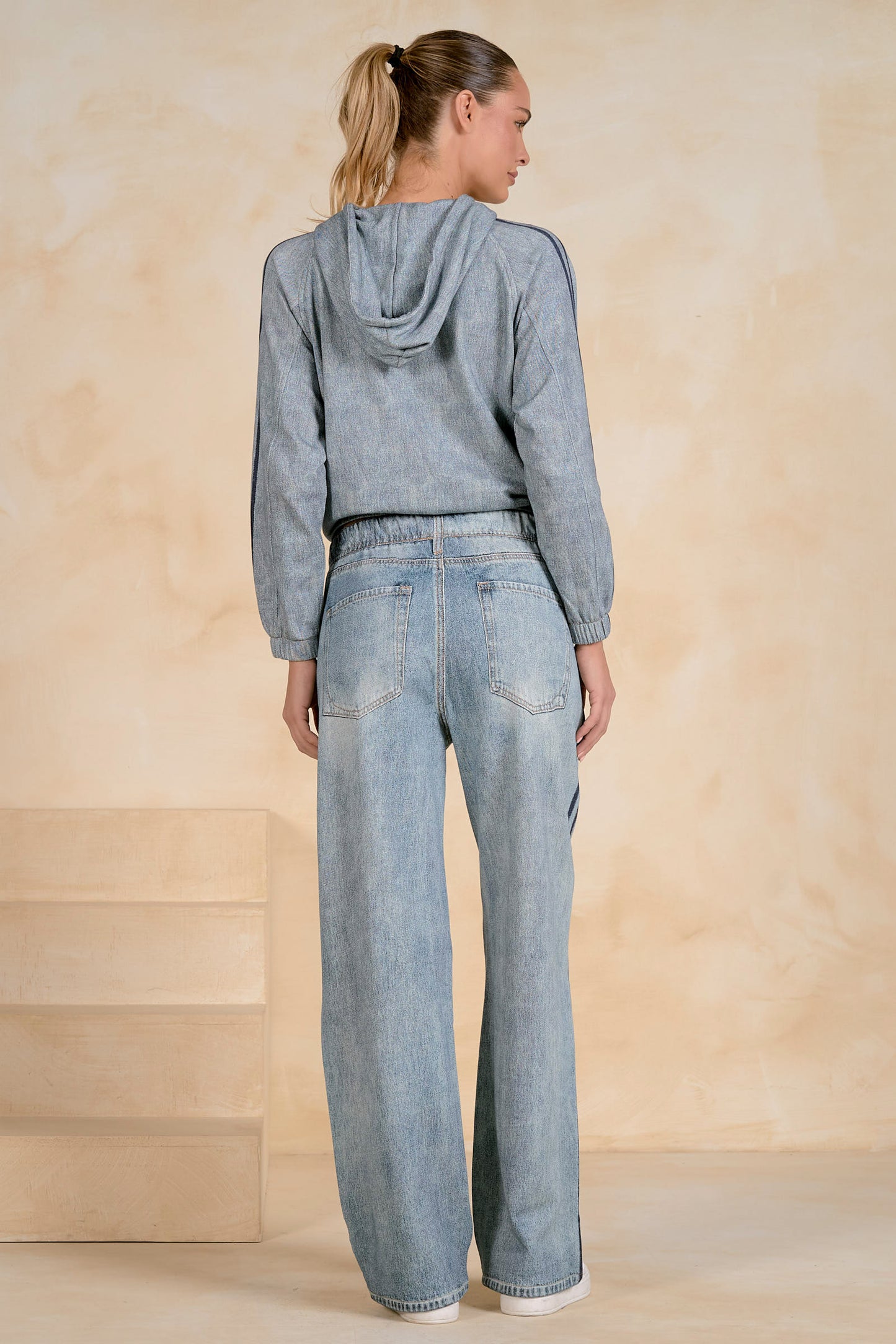 Jojo Denim Track Sweatpants