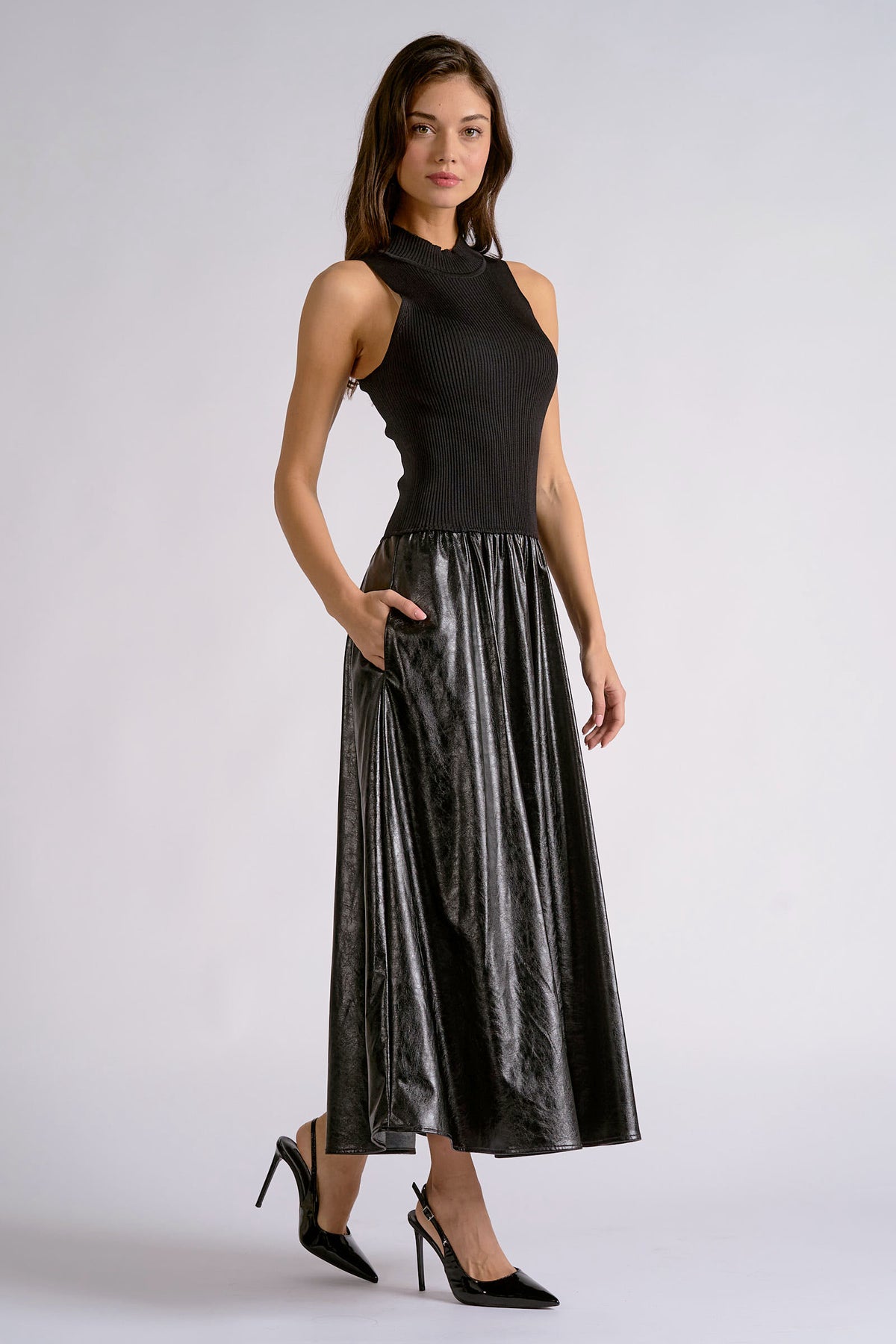 Frankie Contrast Midi Dress