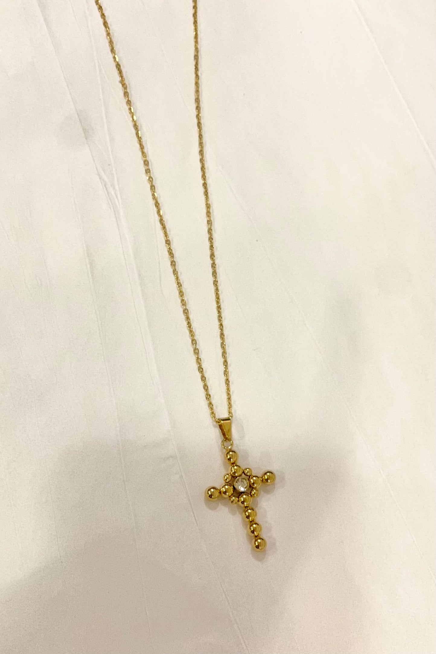 Beaded Cross Necklace