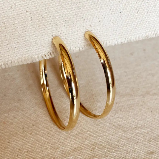 Hollow C-Hoop Earrings