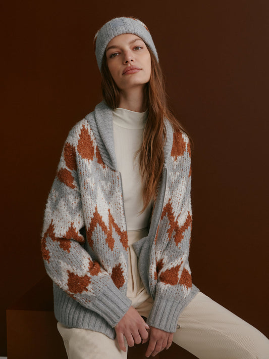 Brockley Jacquard Knit Jacket