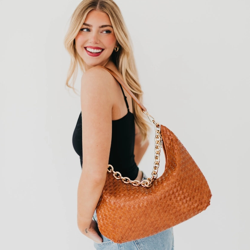 Sienna Slouchy Woven Shoulder Bag