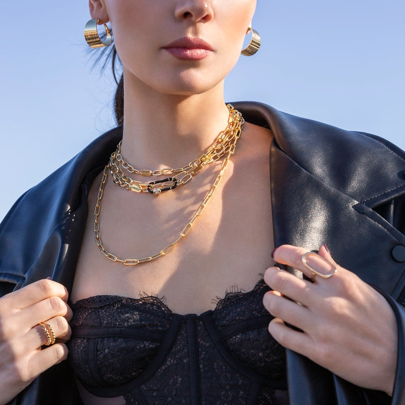 Marlyn 1" graduated wide hoop